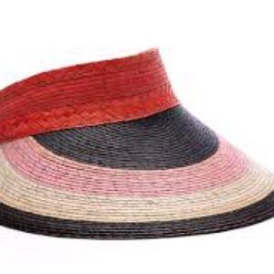 Anthropologie ASN Multicolor Straw Visor